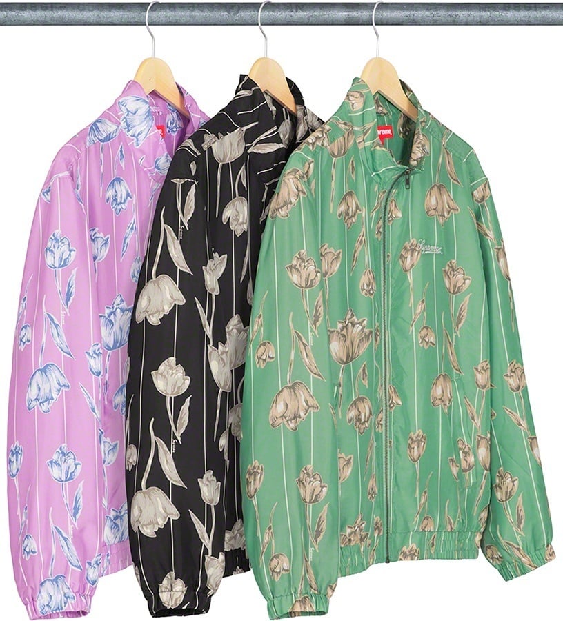 Floral Silk Track Jacket